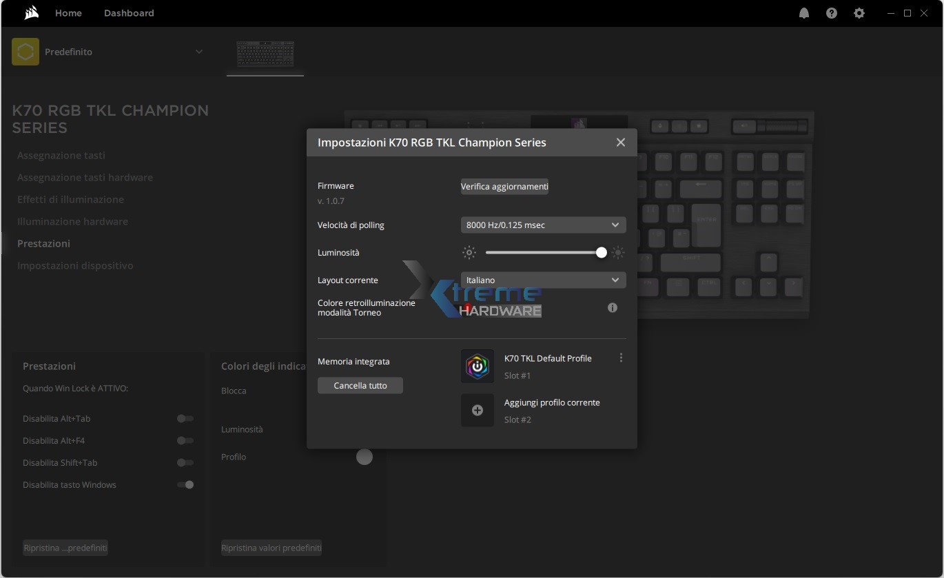iCUE K70 RGB TKL Champion 10 b405c